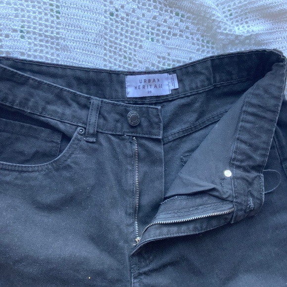 Urban Heritage Black Denim Jeans Size 28 - Picture 5 of 5